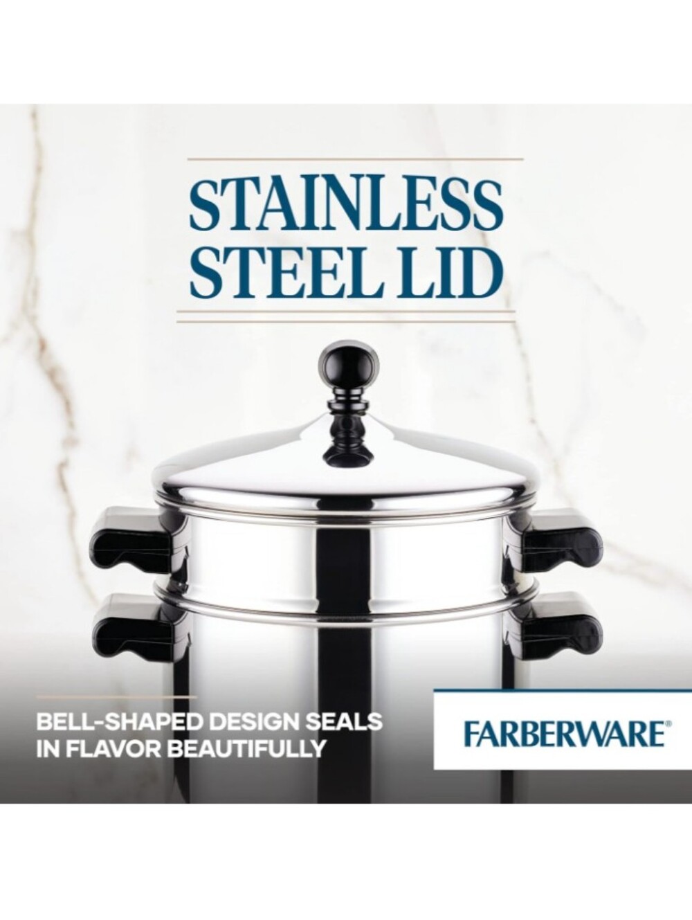 FARBERWARE Stack & Steam 3 Quart Saucepot and Steamer Insert BRAND-NEW UNOPENED - Picture 11 of 12